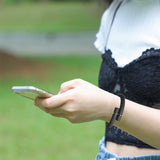 Silicone Mosquito Repellent Bracelet with Replacement Mosquito Repellent Sticks Black