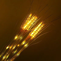 9LED Outdoor Solar Powered Light Simulation Wheat Lamp One Mode Garden Detection Lamp