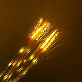 9LED Outdoor Solar Powered Light Simulation Wheat Lamp One Mode Garden Detection Lamp