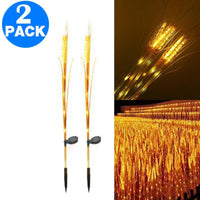 9LED Outdoor Solar Powered Light Simulation Wheat Lamp One Mode Garden Detection Lamp