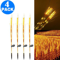 9LED Outdoor Solar Powered Light Simulation Wheat Lamp One Mode Garden Detection Lamp