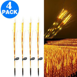 9LED Outdoor Solar Powered Light Simulation Wheat Lamp One Mode Garden Detection Lamp