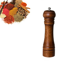 Adjustable Wooden Salt and Pepper Mill Grinder Manual Mill Grinder
