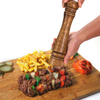 Adjustable Wooden Salt and Pepper Mill Grinder Manual Mill Grinder