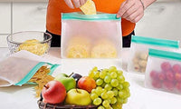 Reusable Ziplock Leakproof Snack Bags-3Pcs