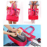 Beach Cooler Bag – Insulated Thermal Tote for Outdoor Use Red