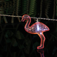 10-LED Flamingo Light, battery operated