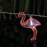 10-LED Flamingo Light, battery operated