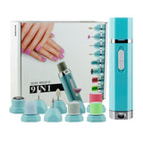 9 in 1 Manicure and Pedicure Electric Drill Set Multifunction Nail Art Tools Set