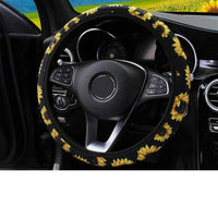12PCS Sunflower Printed Design Car Seat Cover Washable Protector Set
