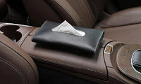 PU Leather Car Visor Tissue Holder