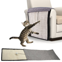 2 Pack Cat Furniture Scratching Mat with Plush Ball Toy