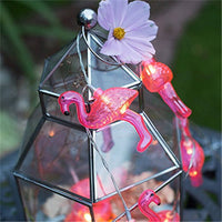 10-LED Flamingo Light, battery operated