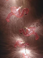 10-LED Flamingo Light, battery operated