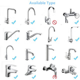 2 Modes Kitchen Sink 360 Flexible Extension Hose Faucet Sprayer Attachment Water Saving Long Nozzle