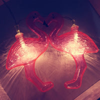 10-LED Flamingo Light, battery operated