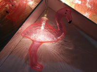 10-LED Flamingo Light, battery operated