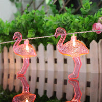 10-LED Flamingo Light, battery operated