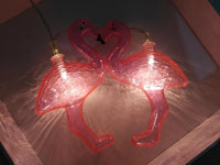 10-LED Flamingo Light, battery operated