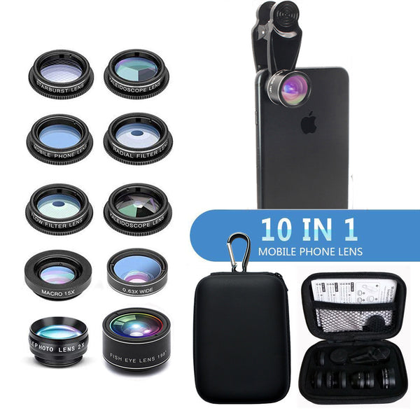 10 in 1 Cell Phone Camera Lens Kit