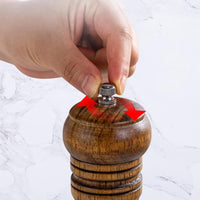 Adjustable Wooden Salt and Pepper Mill Grinder Manual Mill Grinder