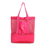 Beach Cooler Bag – Insulated Thermal Tote for Outdoor Use Red