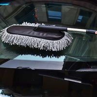 Car Thickening Retractable Dust Brush Wax Drag Duster