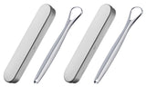 Stainless Steel Tongue Scraper with Case