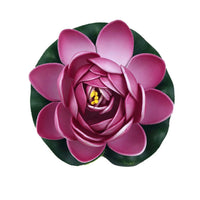 Artificial Floating Lotus Flowers Realistic Life Like Artificial Plants Home Garden Koi Pond Pool Decoration
