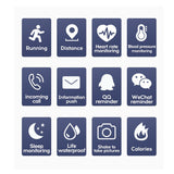 116plus 12 In 1 Waterproof Smart Watch Sports Fitness Tracker with Heart Rate Monitor for Men and Women