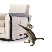 2 Pack Cat Furniture Scratching Mat with Plush Ball Toy