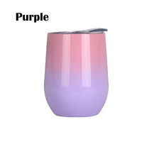 2 Pack of 12 OZ Stainless Steel Wine Glass Mug